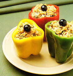 Pimientos rellenos de atún