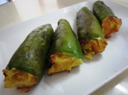 Pimientos rellenos de tortilla de patatas