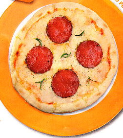 Pizza con salchichón