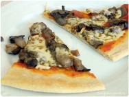 Pizza de setas frescas