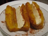 Platanos con mantequilla de cacahuetes