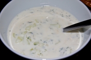 Plátanos en salsa de yogur
