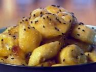 Plátanos fritos al estrilo tailandés