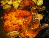 Pollo a la brasa peruano