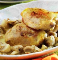 Pollo a la crema