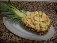 Pollo a la piña tropical