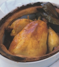 Pollo a los cuarenta ajos