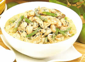 Pollo al curry verde