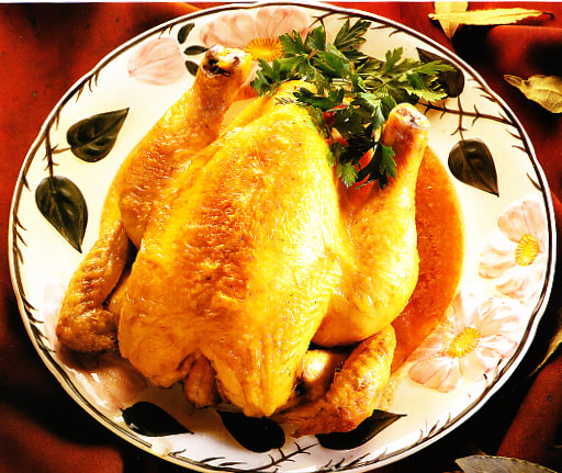 Pollo asado al estilo árabe