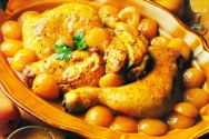 Pollo con albaricoques