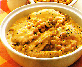 Pollo con garbanzos