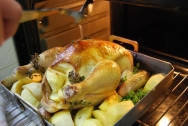 Pollo con manzanas