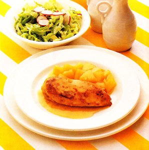 Pollo con piña