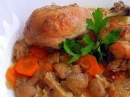 Pollo en blanquette
