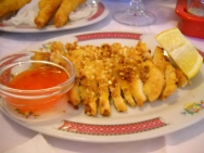 Pollo rebozado con almendras