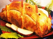 Pollo relleno al hojaldre