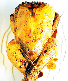 Pollo relleno de Navidad