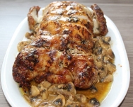 Pollo relleno frío