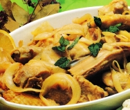 Pollo salteado al limón