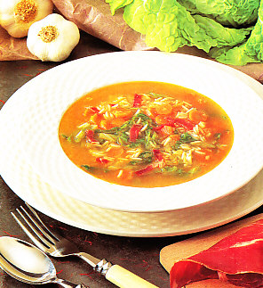 Potaje de arroz con verduras