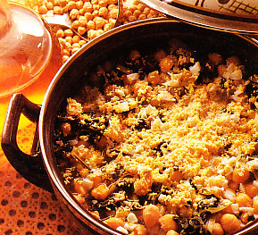 Potaje de garbanzos con acelgas
