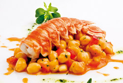 Potaje de garbanzos con cigalas