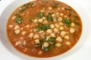 Potaje de garbanzos con espinacas