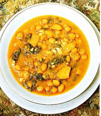 Potaje de garbanzos y espinacas