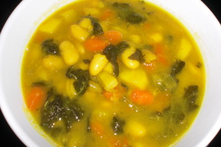 Potaje de hortalizas y alubias