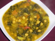 Potaje de hortalizas y garbanzos