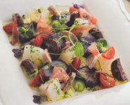 Poti-poti de embutidos y bacalao