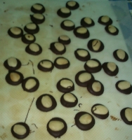 Preparando los bombones