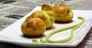 Profiteroles de te verde