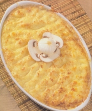 Puré de patata relleno de carne de ternera