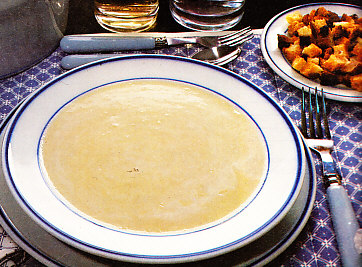 Puré de patatas con cebollas