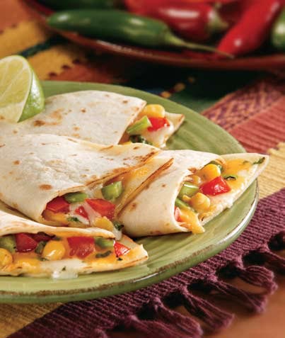 Quesadillas de vegetales