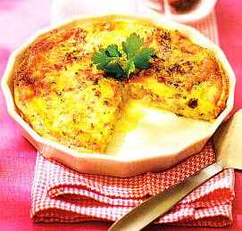 Quiche de cebolla y queso