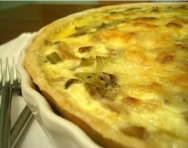 Quiche de coliflor y champiñones