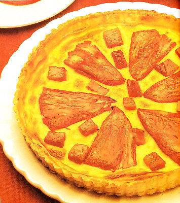 Quiche de pimentos y jamón