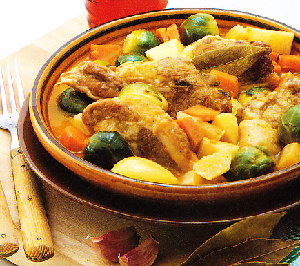 Ragú de cordero con verdura