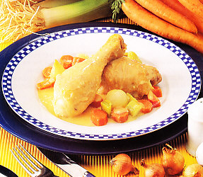 Ragú de pollo y verduras