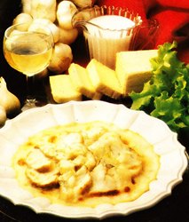 Rape a la crema de espárragos