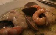 Rape con almejas y gambas