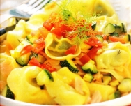 Raviolis con salmón al eneldo