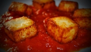 Receta de queso frito con tomate