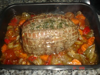 Redondo de ternera relleno de espìnacas