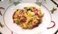 Revuelto de ajos tiernos y pimientos del piquillo