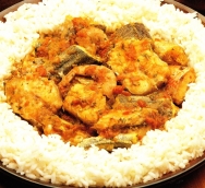 Revuelto de pescado al estilo hindú