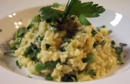 Risotto de albahaca