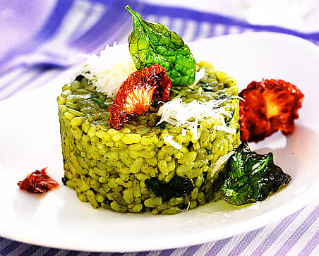 Risotto de espinacas